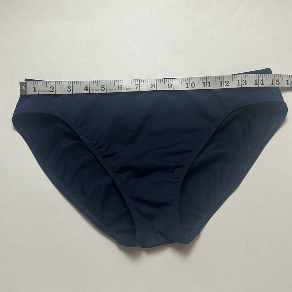 Ralph Lauren Navy Blue Hipster Swim Bottoms Size 12 - Picture 6 of 14